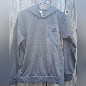 Adidas Men's Fleece Hoodie, Gray, S